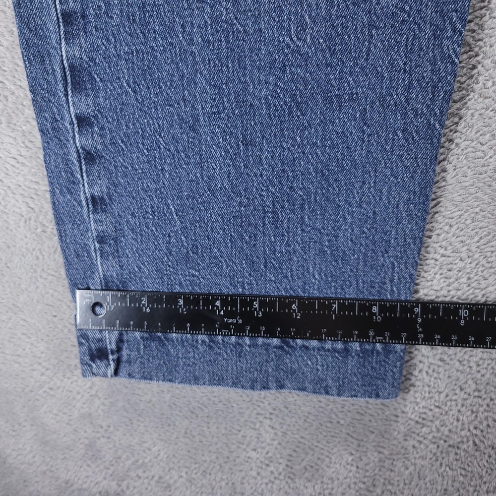 Levis Jeans Womens 32 Blue Ribcage Straight Ankle High Rise Button Fly Stretch - Picture 10 of 11